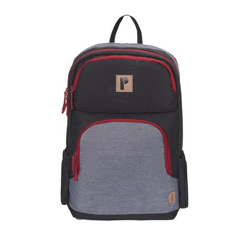 MOCHILA SIRIUS PLOMO/GUINDA