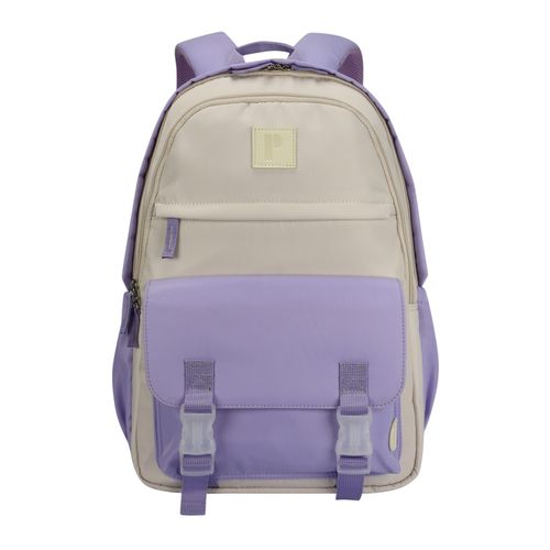 MOCHILA NIKI LILA/BEIGE