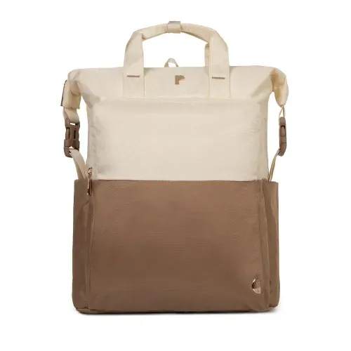 MOCHILA DELILAH-MCH BLANCO/MARRON